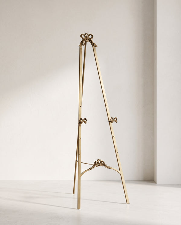 Gold Metal Floor Stand Easel Wedding Sign Holder