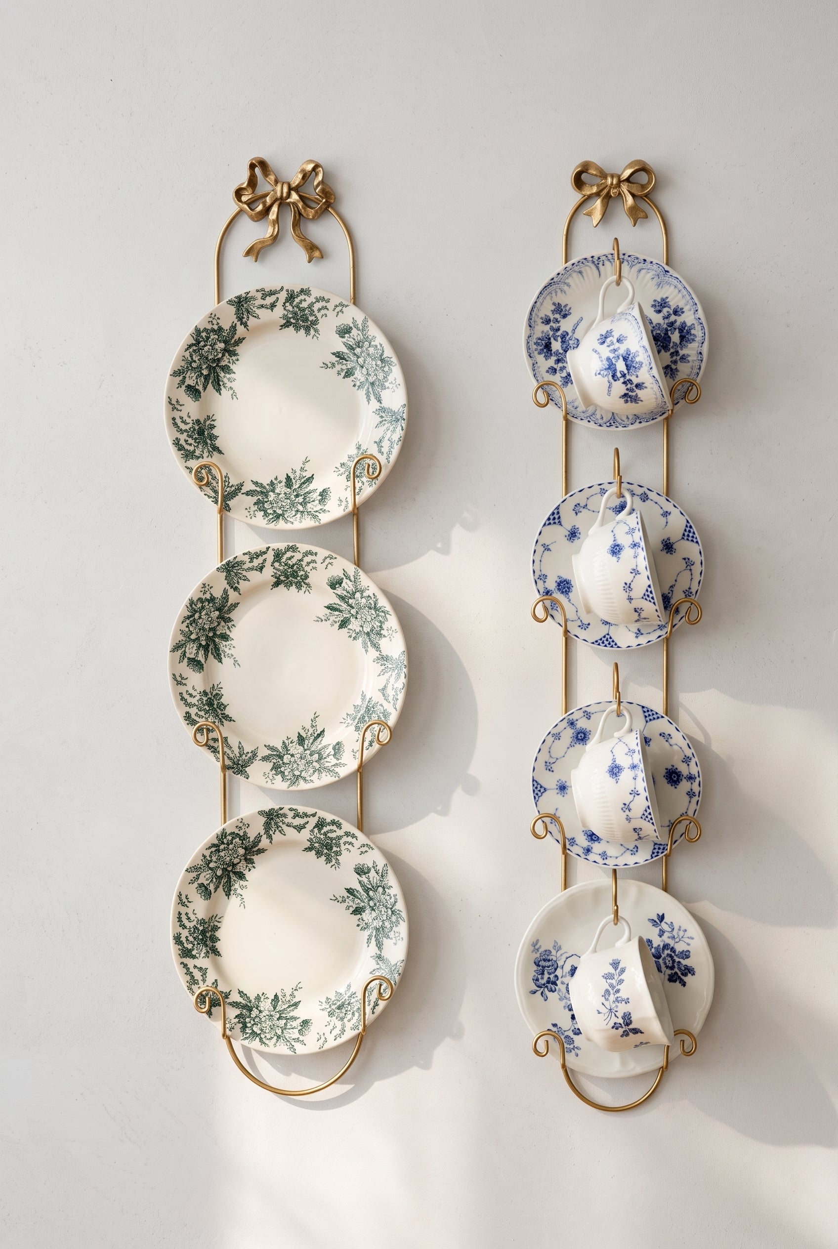 French Vintage Bow Knot Wall-Mounted Display Rack