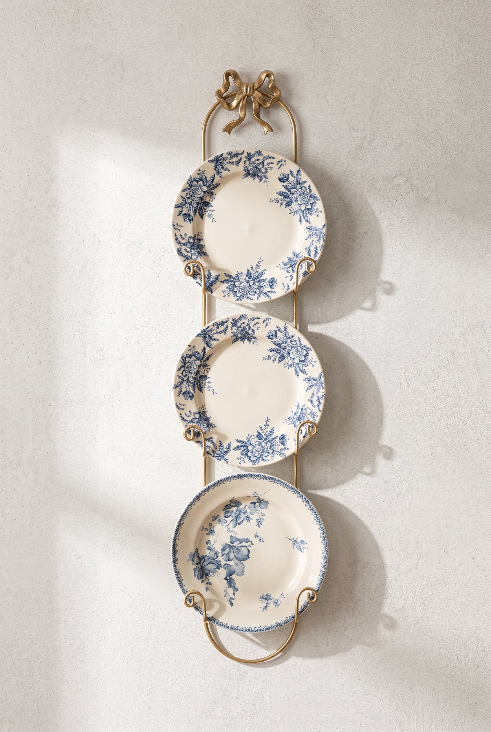 French Vintage Bow Knot Wall-Mounted Display Rack