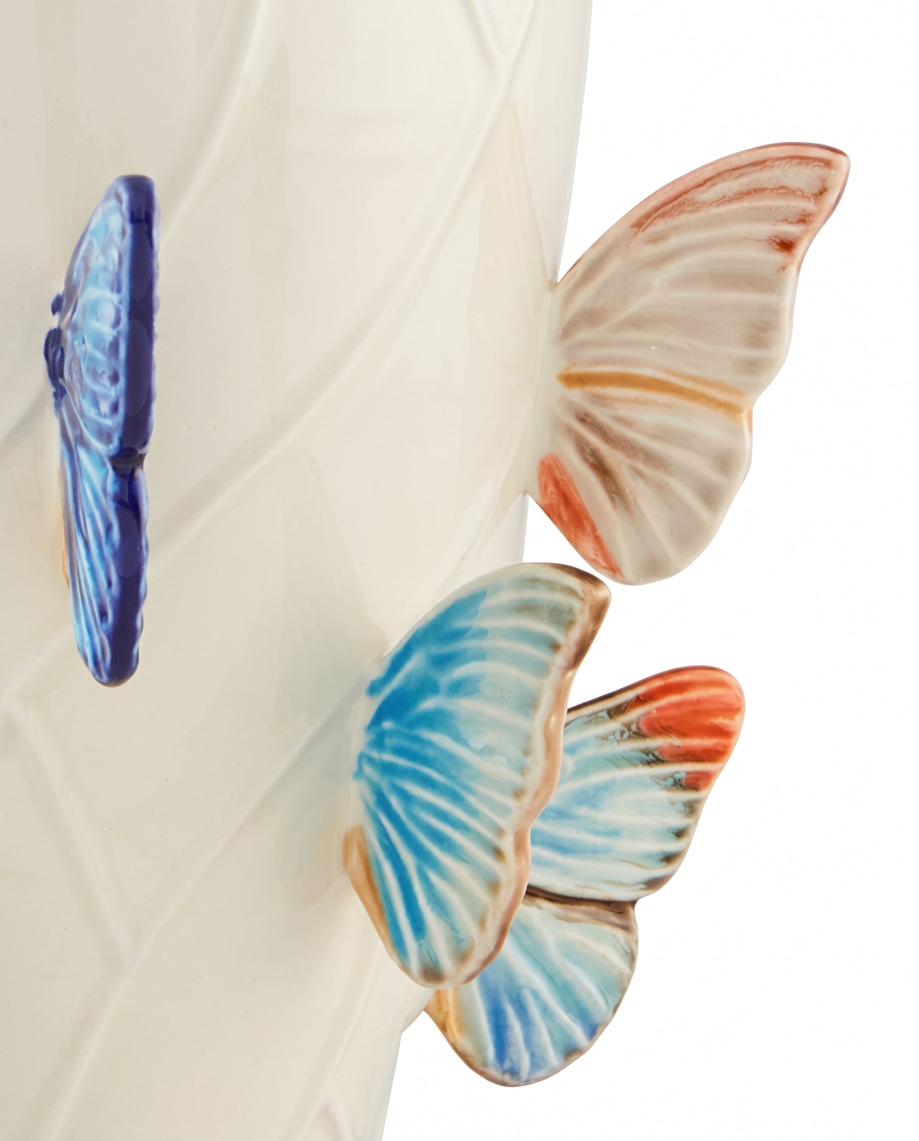Enchanting 3D Butterfly Ceramic Vase