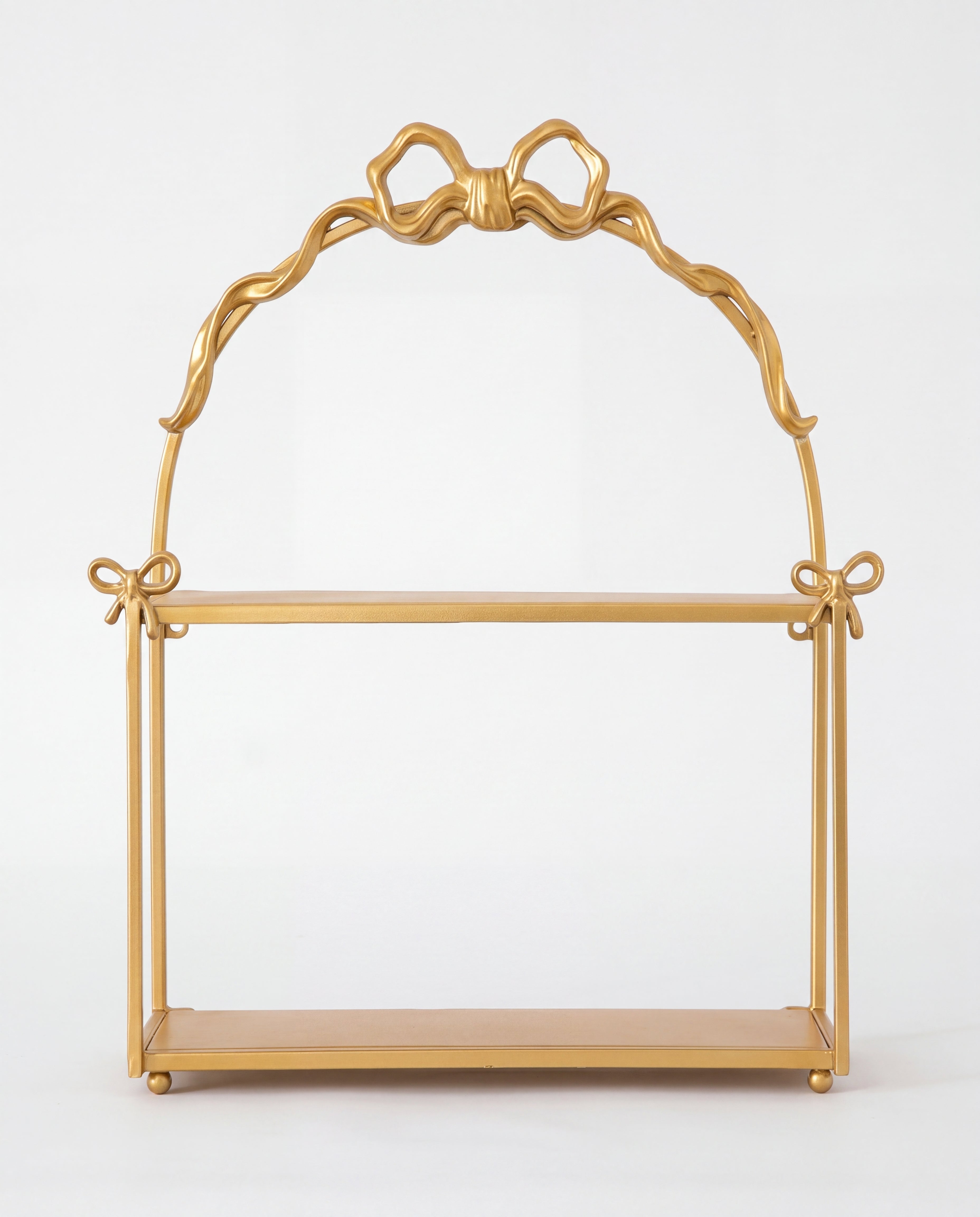 Coquette Aesthetic Gold Bowknot Double